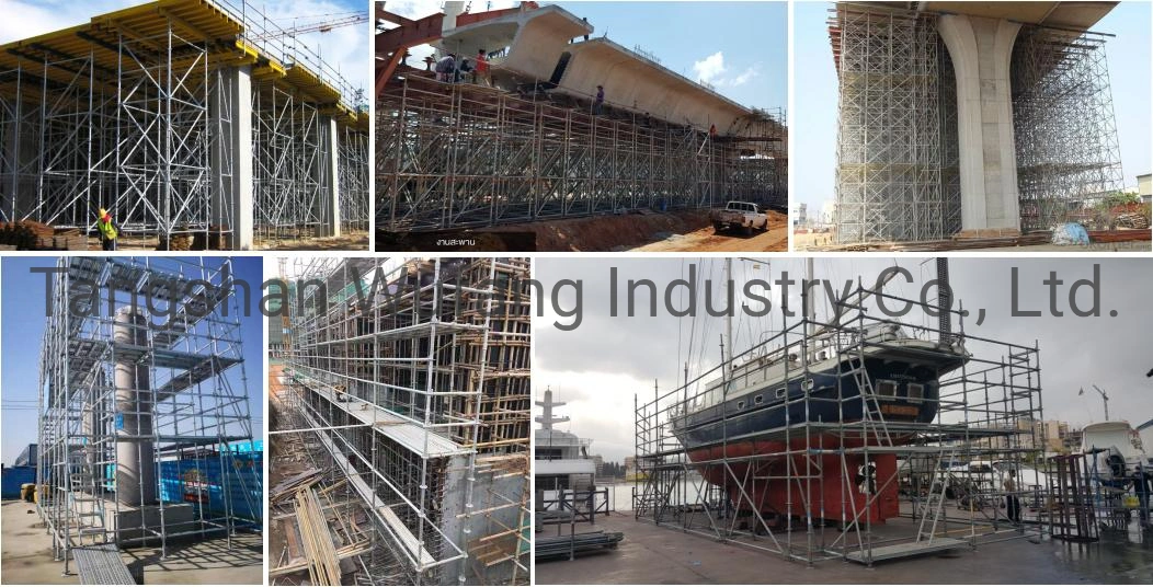 Factory Supply Galvanized Steel Ring Lock Vertical Standard Scaffold Ledger Bay Brace Layher Allround Ringlock Scaffolding