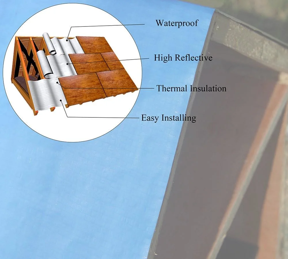 Aluminum Foil Insulation Reinforced Woven Polyethylene Radiant Thermal Barrier