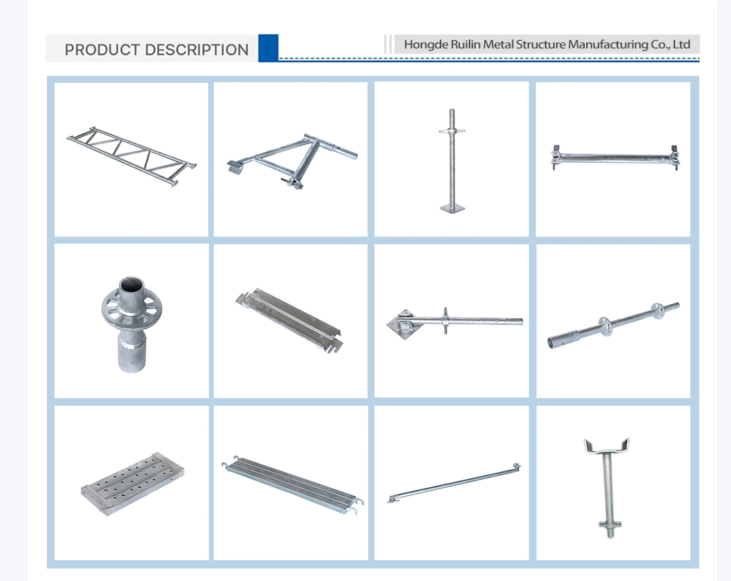 En12811 Steel Q355b/ Q235B Ledger Facade Ring Lock System Scaffolding with Layher Allround Building Construction Material