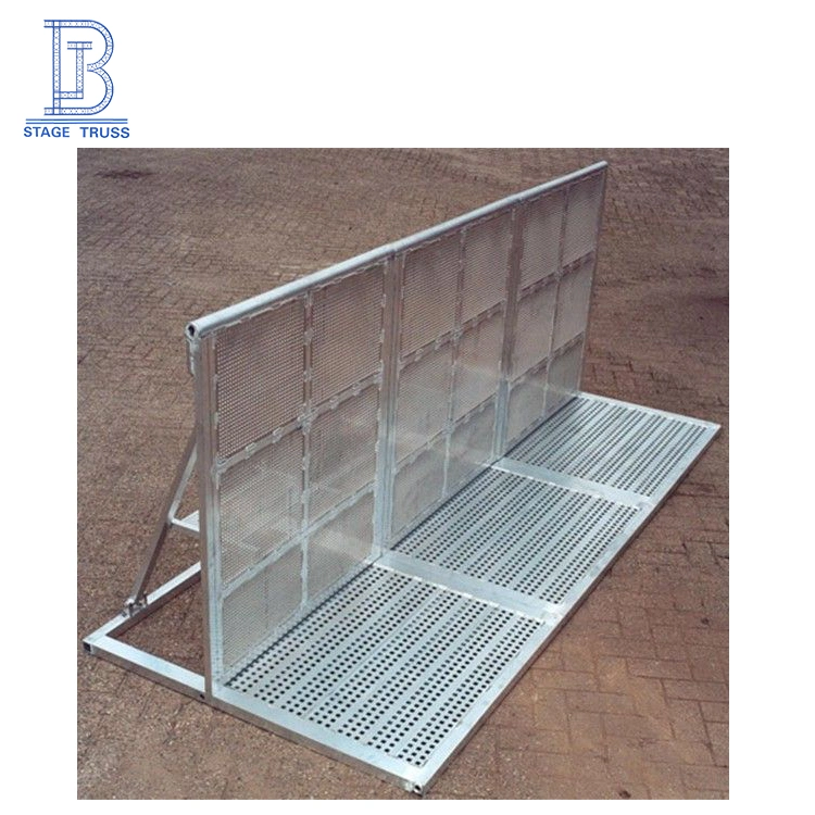 Tage Aluminum Barriers for Roof Structure Truss Display Aluminum Stage Barrier with Security Step