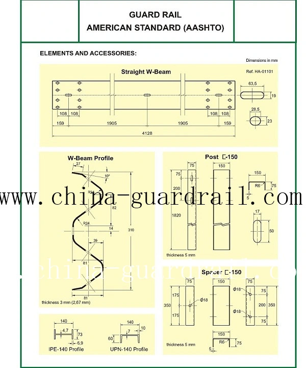 W Beam Steel Crash Barrier Silnicni Ocelova Svodidla Roadway Safety